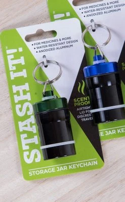 420 Stash It! Mini Jar Keyring.