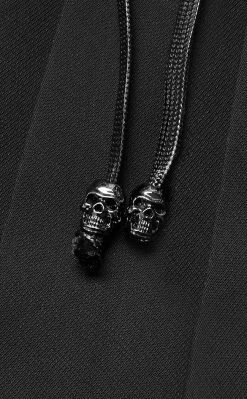 Punk Rave Clothing Stone Silence Pleated Dress | Black