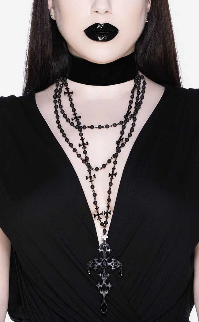 Killstar Chokers Summon The Night Choker | Black 3 Killstar Chokers Summon The Night Choker | Black