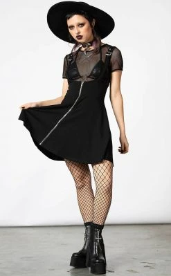 Killstar Clothing Suspend Me Statement Skirt