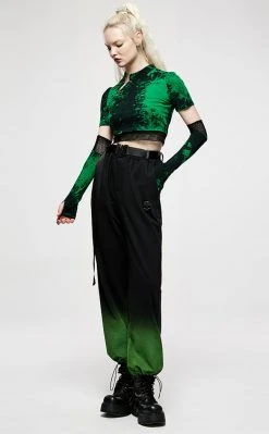 Punk Rave Swamp Witch Transformer Top Clothing