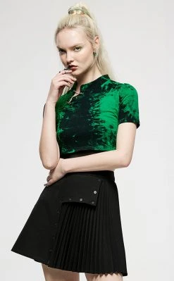 Punk Rave Swamp Witch Transformer Top Clothing