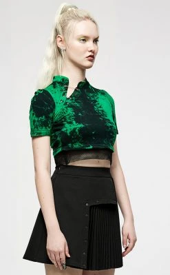 Punk Rave Swamp Witch Transformer Top Clothing