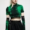 Punk Rave Swamp Witch Transformer Top Clothing
