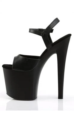 Pleaser Pole Shoes TABOO-709 Black / Black Matte Heels