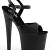 Pleaser Pole Shoes TABOO-709 Black / Black Matte Heels