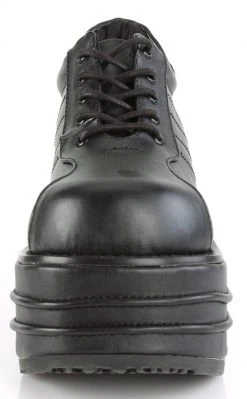 Demonia TEMPO-08 Black Vegan Leather Oxford Shoe