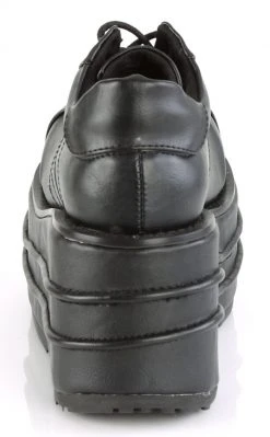 Demonia TEMPO-08 Black Vegan Leather Oxford Shoe