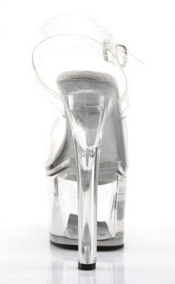 Pleaser TIPJAR-708-5 Clear Heels (Last Pair: Size 5) Sale