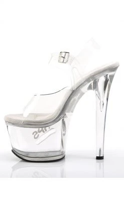 Pleaser TIPJAR-708-5 Clear Heels Pole Shoes