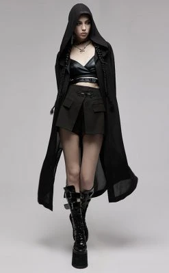 Punk Rave Tabitha Belted Cloak Clothing