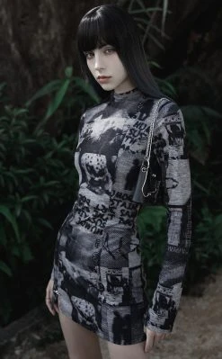 Punk Rave Tabloid Fodder Dress