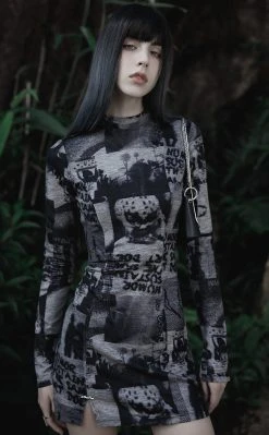 Punk Rave Tabloid Fodder Dress