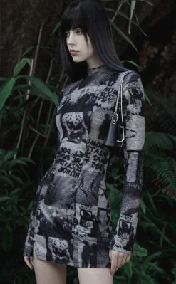 Punk Rave Tabloid Fodder Dress