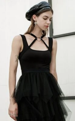 Punk Rave Tainted Love Harness Top Clothing