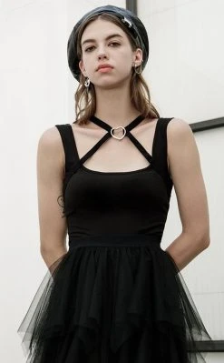 Punk Rave Tainted Love Harness Top Clothing