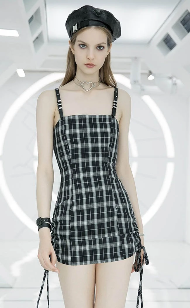 Punk Rave Teeny Tina Checkered Dress | Black & White 5 Punk Rave Teeny Tina Checkered Dress | Black & White