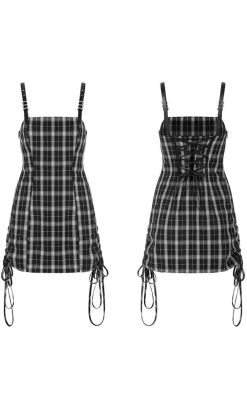 Punk Rave Teeny Tina Checkered Dress | Black & White 13 Punk Rave Teeny Tina Checkered Dress | Black & White