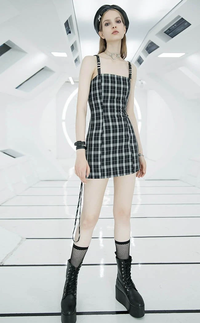 Punk Rave Teeny Tina Checkered Dress | Black & White 3 Punk Rave Teeny Tina Checkered Dress | Black & White