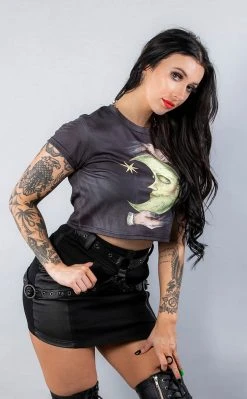 Drop Dead Gorgeous The Mandrake & The Moon Crop Tee Clothing