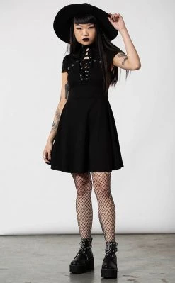 Killstar Tied Up Skater Dress