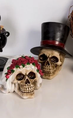 Gothic Gifts Home & Gifts 'Till Death Do Us Part Couple's Skulls