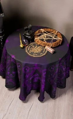 The Haunted Mansion Home & Gifts 'Tis The Season Tablecloth | Round