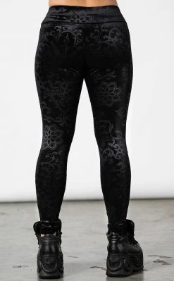 Killstar To Ashes Velvet Leggings Clothing