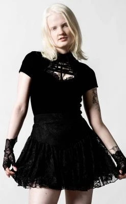 Killstar To Die For Lace Skirt Clothing