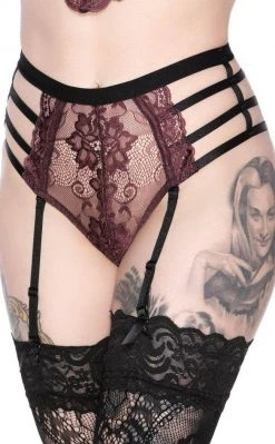 Killstar Tortured Souls Panty | Wine Clothing