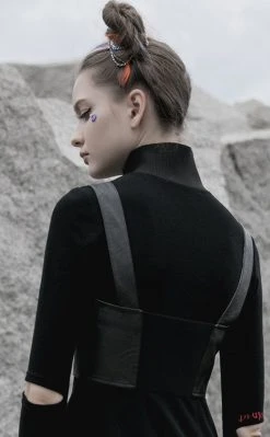 Punk Rave Clothing Tresspasser Biker Crop