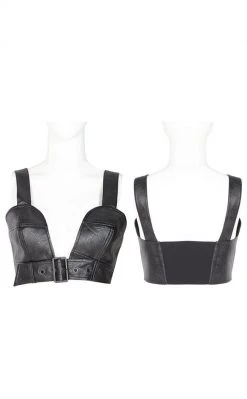 Punk Rave Clothing Tresspasser Biker Crop