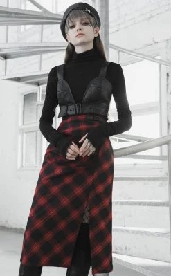 Punk Rave Clothing Tresspasser Biker Crop