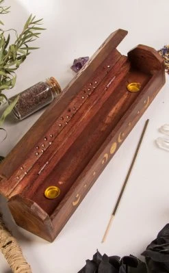 Triple Moon Box Incense Holder