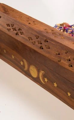 Triple Moon Box Incense Holder