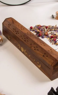Triple Moon Box Incense Holder