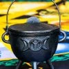 Cauldrons Triple Moon Tripod Cauldron Home Decor 1 Cauldrons Triple Moon Tripod Cauldron Home Decor