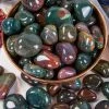 Crystals Witchcraft Tumbled Stones | Bloodstone 2 Crystals Witchcraft Tumbled Stones | Bloodstone