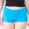 Music Legs Turquoise Lycra Booty Shorts Clothing