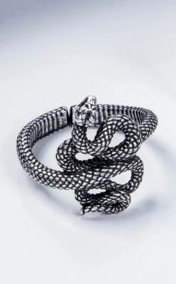 Gothic Jewellery Twisted Serpent Ring