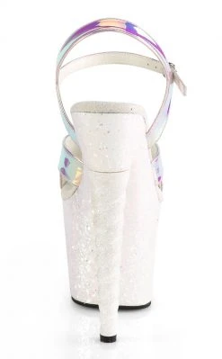 Pleaser UNICORN-711LG Purple Hologram And Glitter Heels