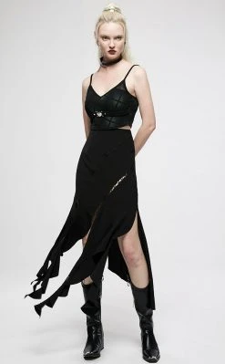 Punk Rave Clothing Unfortunate Soul Maxi Skirt