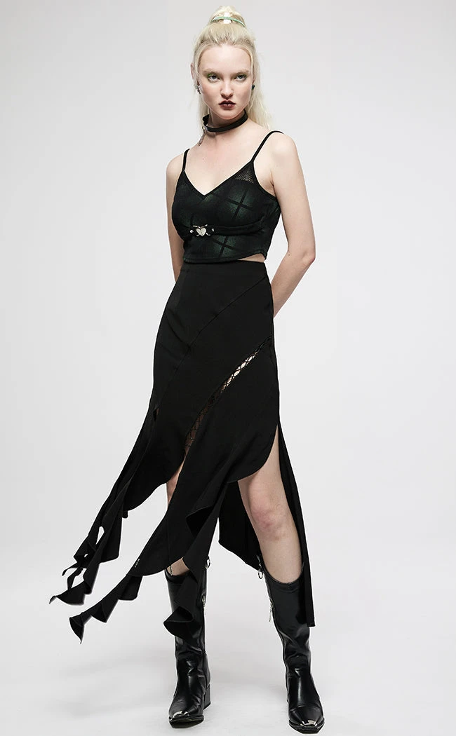 Punk Rave Clothing Unfortunate Soul Maxi Skirt 4 Punk Rave Clothing Unfortunate Soul Maxi Skirt