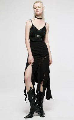 Punk Rave Clothing Unfortunate Soul Maxi Skirt