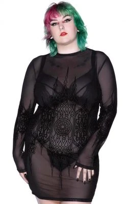 Killstar Clothing Unholy Matrimony Mesh Dress