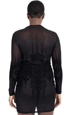 Killstar Clothing Unholy Matrimony Mesh Dress