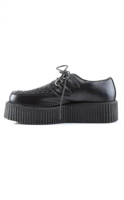 Demonia V-CREEPER-502 Black Vegan Leather Creepers