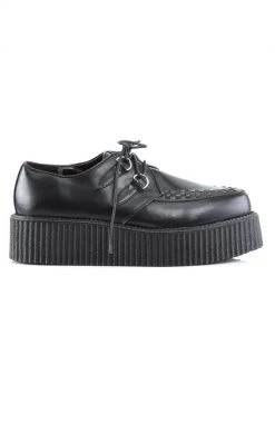Demonia V-CREEPER-502 Black Vegan Leather Creepers