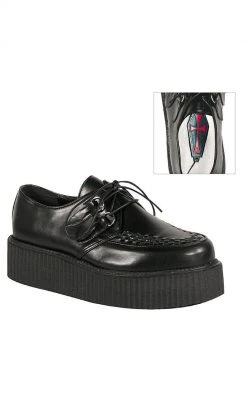 Demonia V-CREEPER-502 Black Vegan Leather Creepers