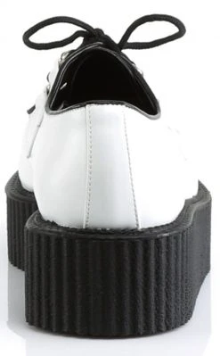 Demonia V-CREEPER-502 White Vegan Leather Creepers Shoes 10 Demonia V-CREEPER-502 White Vegan Leather Creepers Shoes